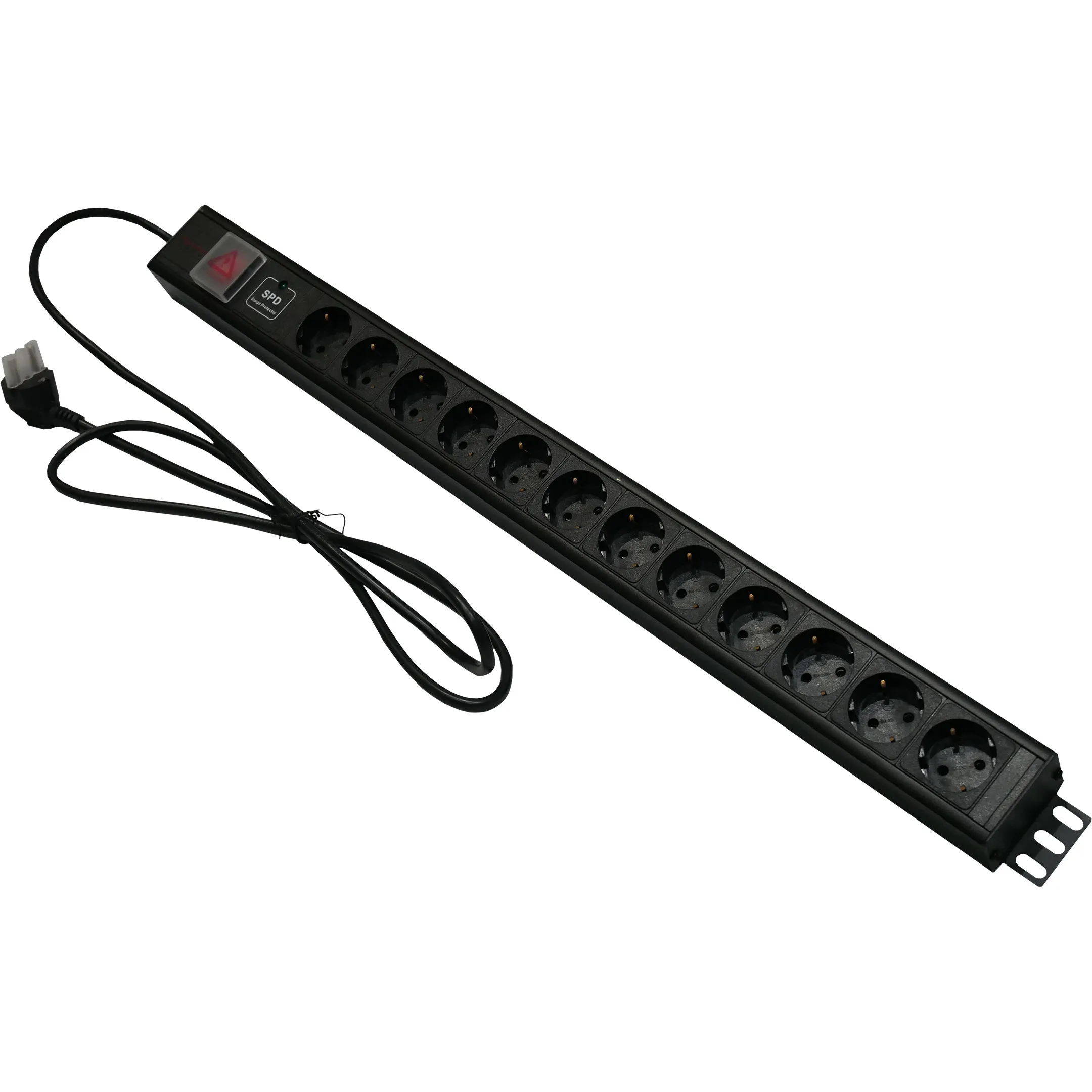 HRA-PDU12_Power Distribution 12 Outlet with Switch onoff Surge Protector