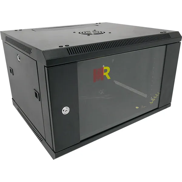 wallmount rack single door haganerack project 4U 6U main view