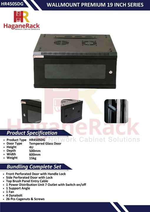 rak server kecil 4u 19 inch