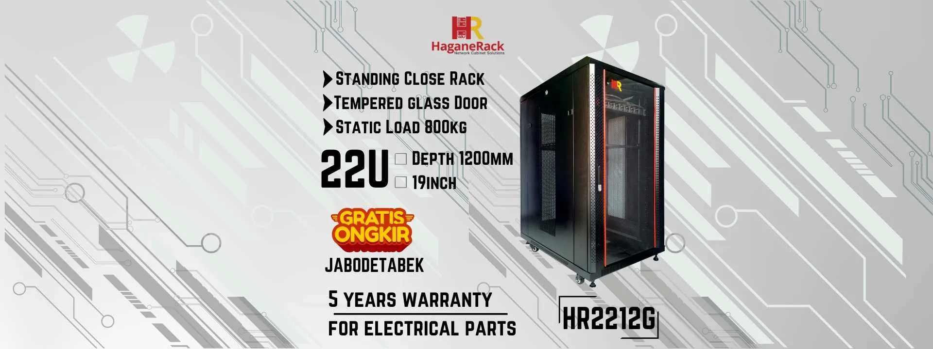 Rak Server 22u Haganerack: Panduan Dimensi Fisik dan Manajemen Suhu Ruang IT