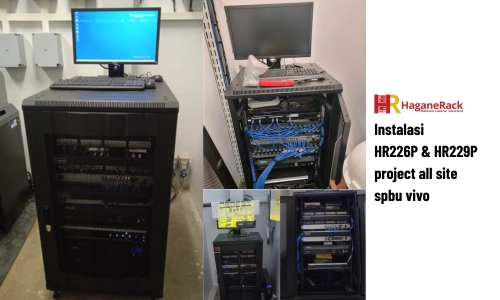 Pemasangan Rak Server 22U HR226P & HR229P project all site spbu vivo