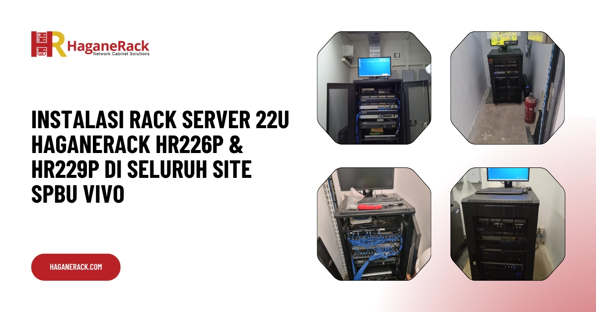 Instalasi Rack Server 22U Haganerack SPBU VIVO