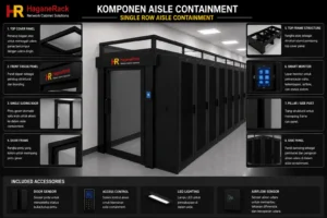 single row aisle containment haganerack component